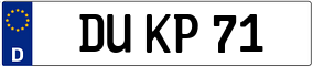Truck License Plate